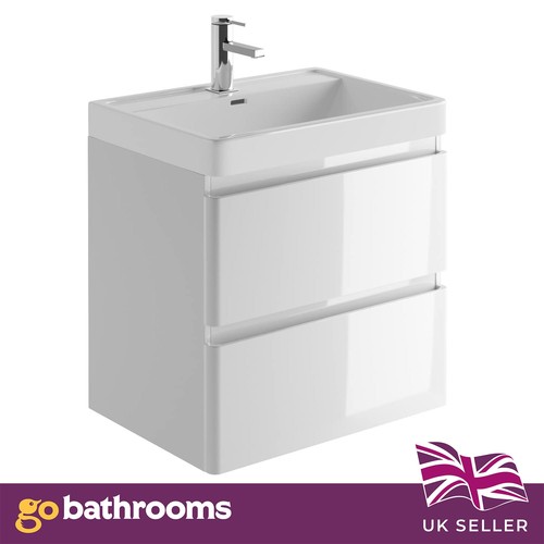 600mm wall hung bathroom - wall,
