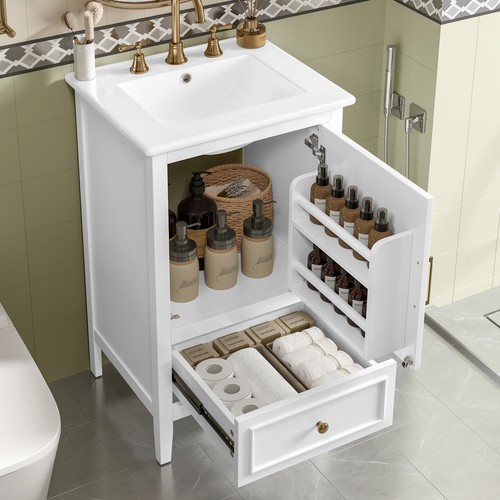 Bathroom vanity with sink - vanity,