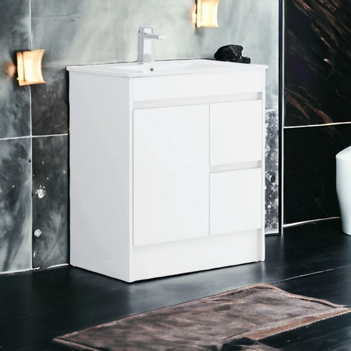 750mm white vanity unit - 750mm,