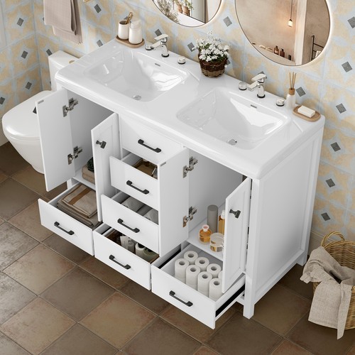 Freestanding double sink - double,