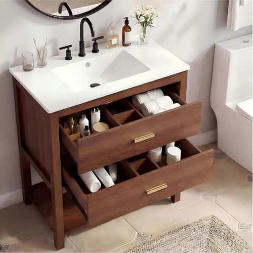 Modern bathroom vanity - bathroom,