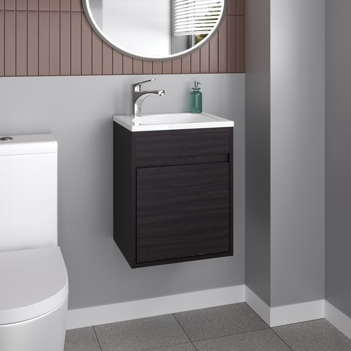 Single door bathroom vanity - single,