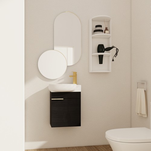 Soft close doors bathroom - close,