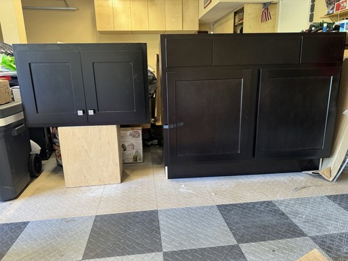 New black bathroom - black, vanity