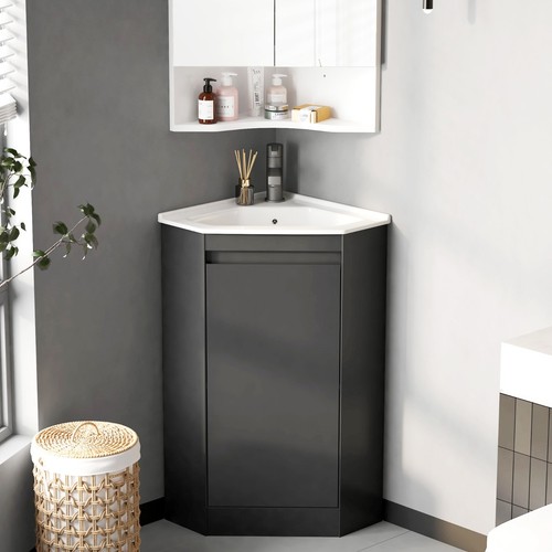 Corner bathroom vanity sink - bathroom,