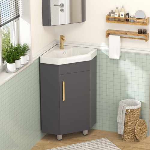 Corner bathroom vanity - corner,