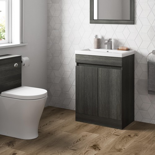 Grey wood freestanding - grey,