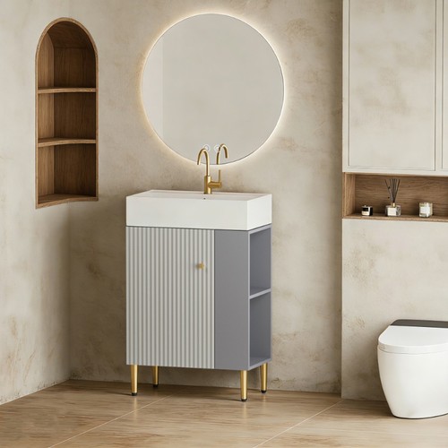 Open shelving vanity - 21.6",