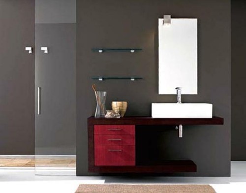 Bathroom vanity modern - bathroom,