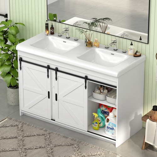 Double sink bathroom - bathroom, vanity