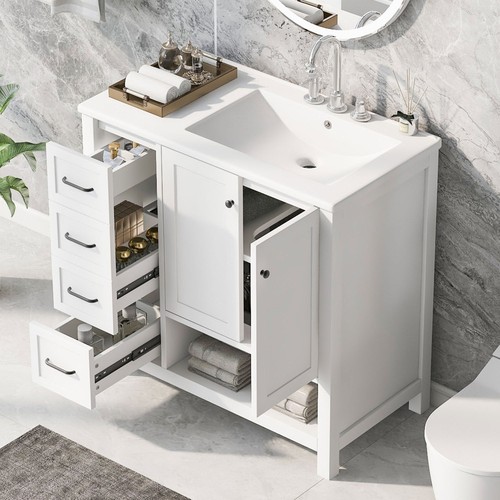 Bathroom vanity with sink top - bathroom,