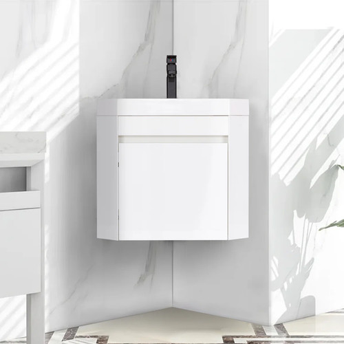 Inch corner single - single, bathroom