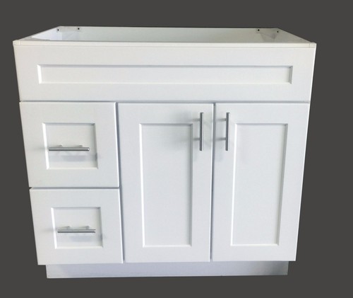 New white shaker single sink - white,