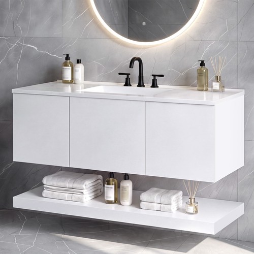 White wall mounted - 48",