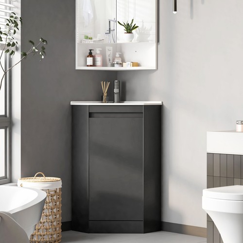 Corner bathroom vanity sink - corner,