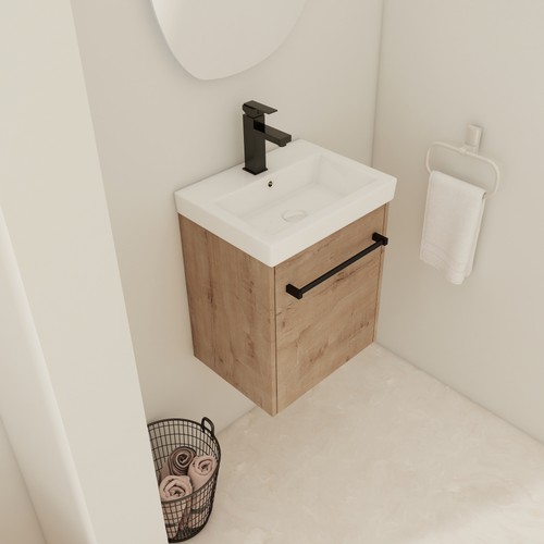 Space saving wall vanity - 18"wall,