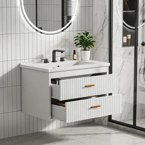 Floating vanity with - floating,