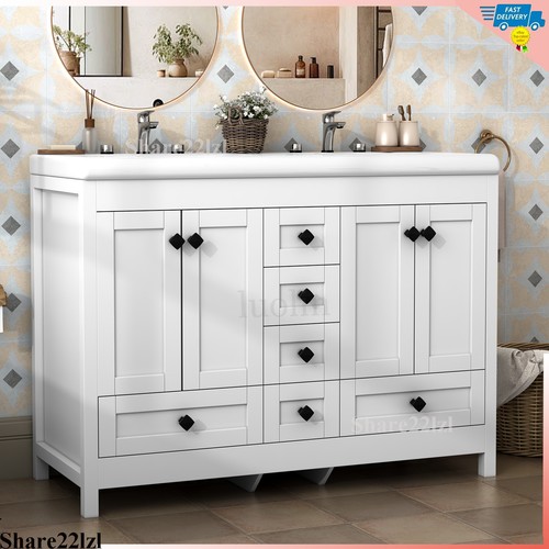 Bathroom vanity with double - with,